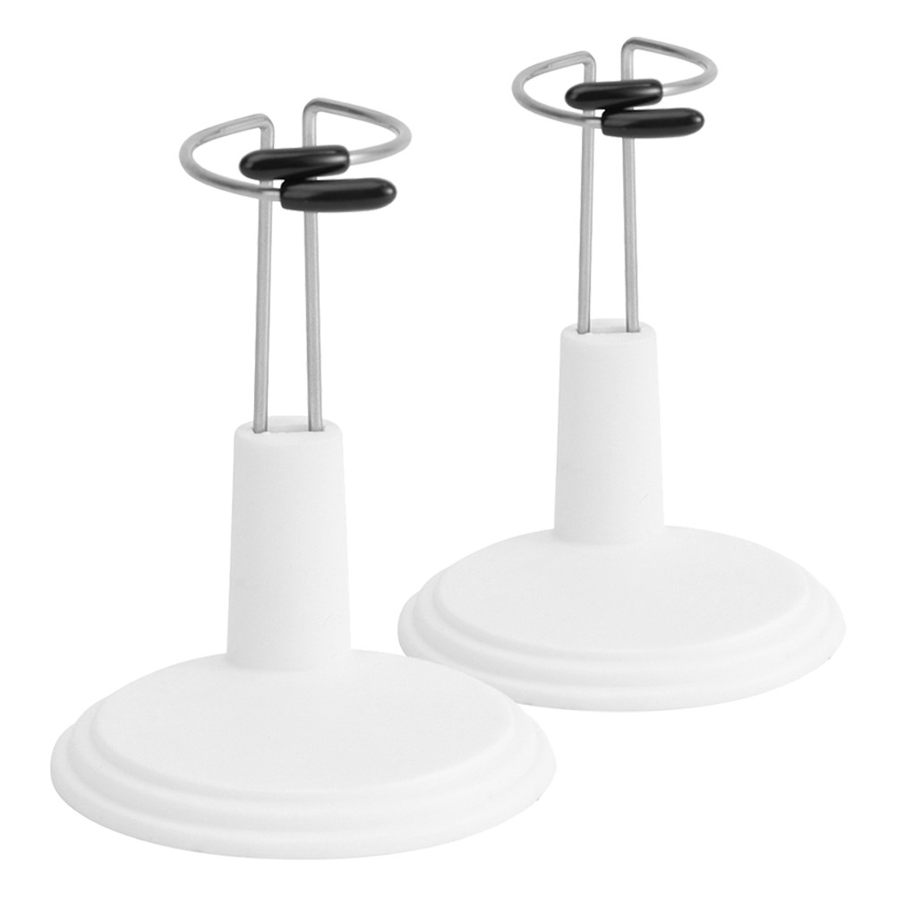 Action Figure Stand - 2Pcs White Plastic Adjustable Display Stand