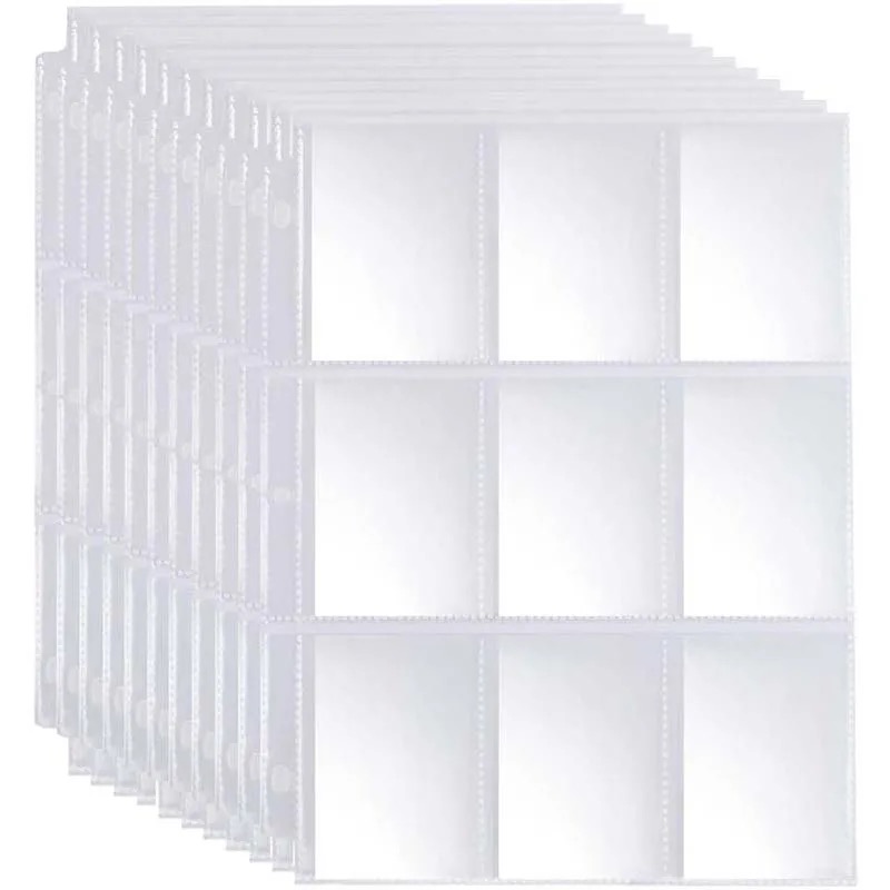 Card Penny Sleeve - 50pcs 9 Pocket Trading Gaming Card
