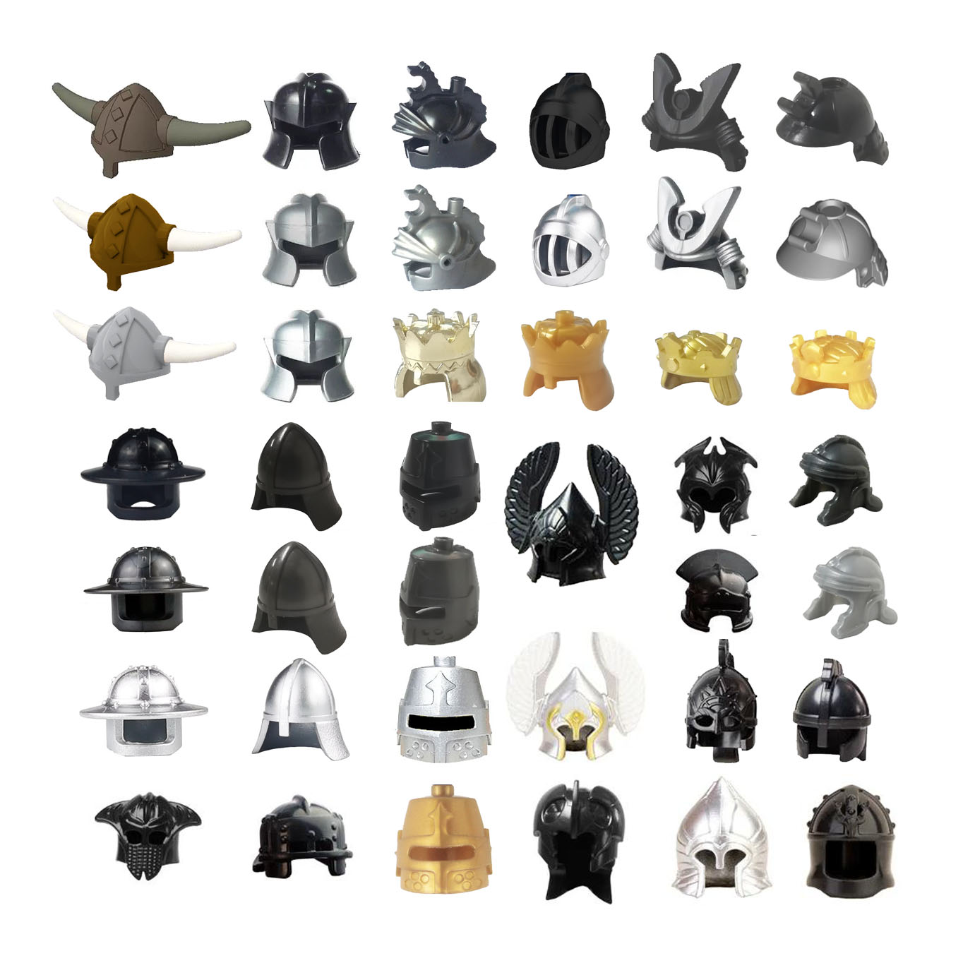 Lego Minifigure Holder - Viking Pirate Age Bullhorn Hat Medieval