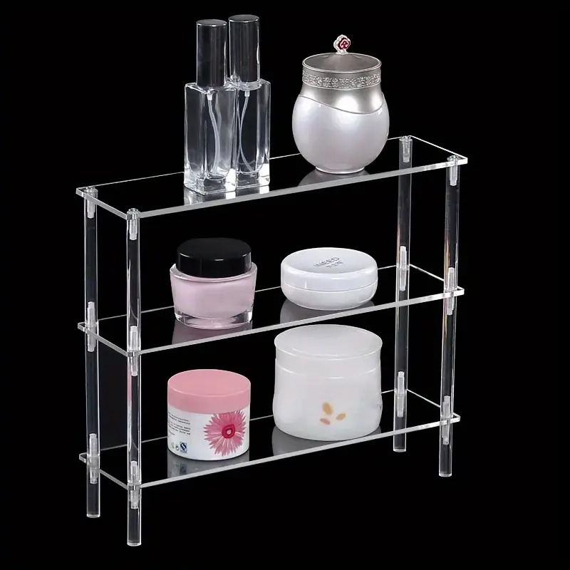 Pop Display Shelf - Vertical Acrylic Display Riser, Perfume Stand