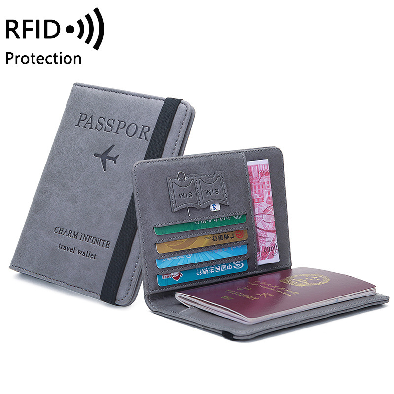 Card Top Loader - Unisex PU Leather Passport Holder -