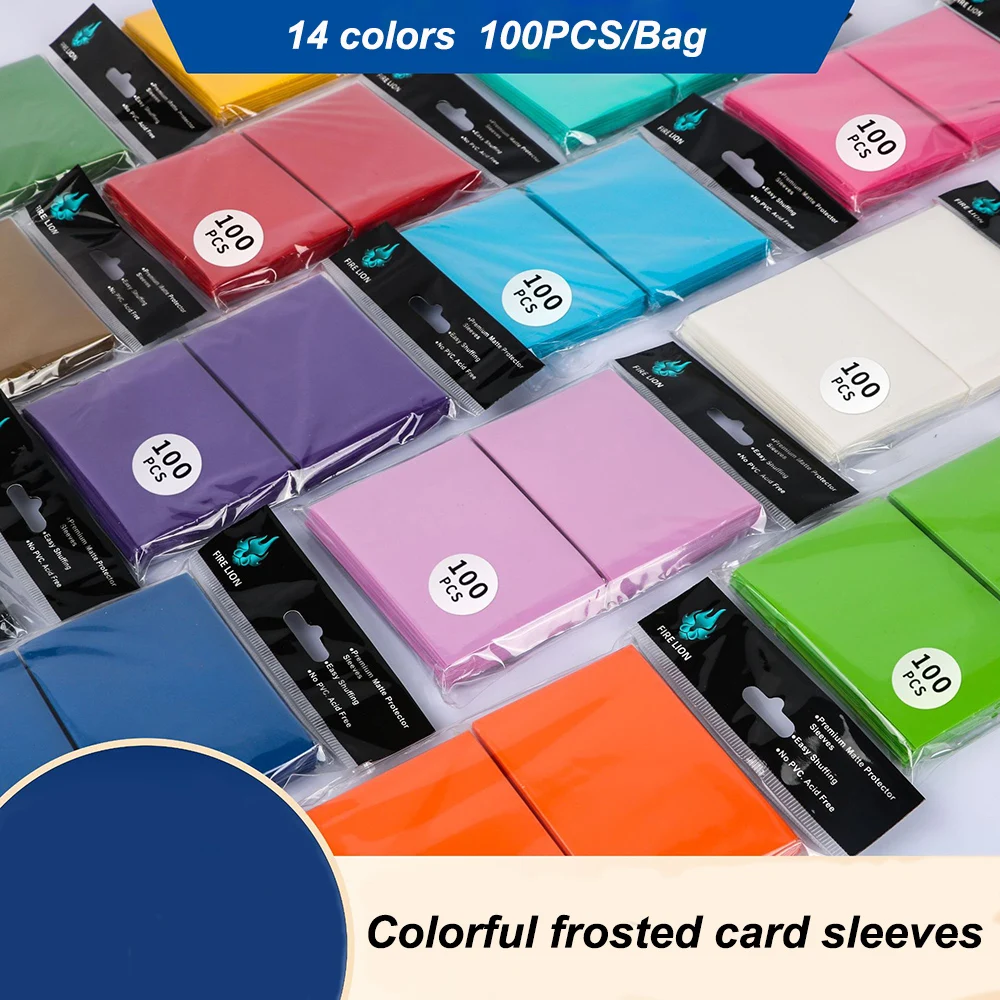 Card Penny Sleeve - 62x89mm 100PCS/Set Solid Matte Trading Card