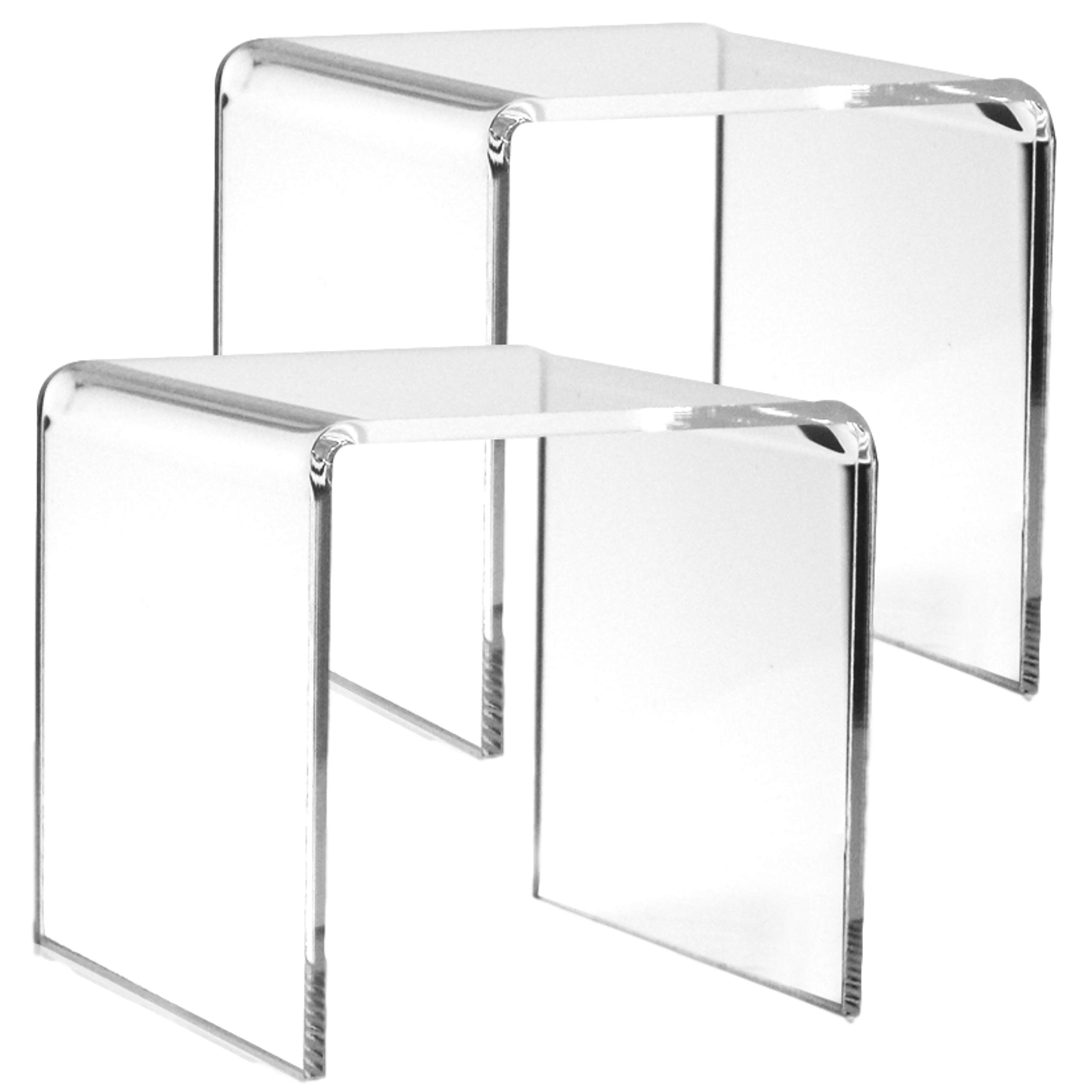 Pop Display Shelf - Acrylic Display Risers Stand,Clear Riser Shelf