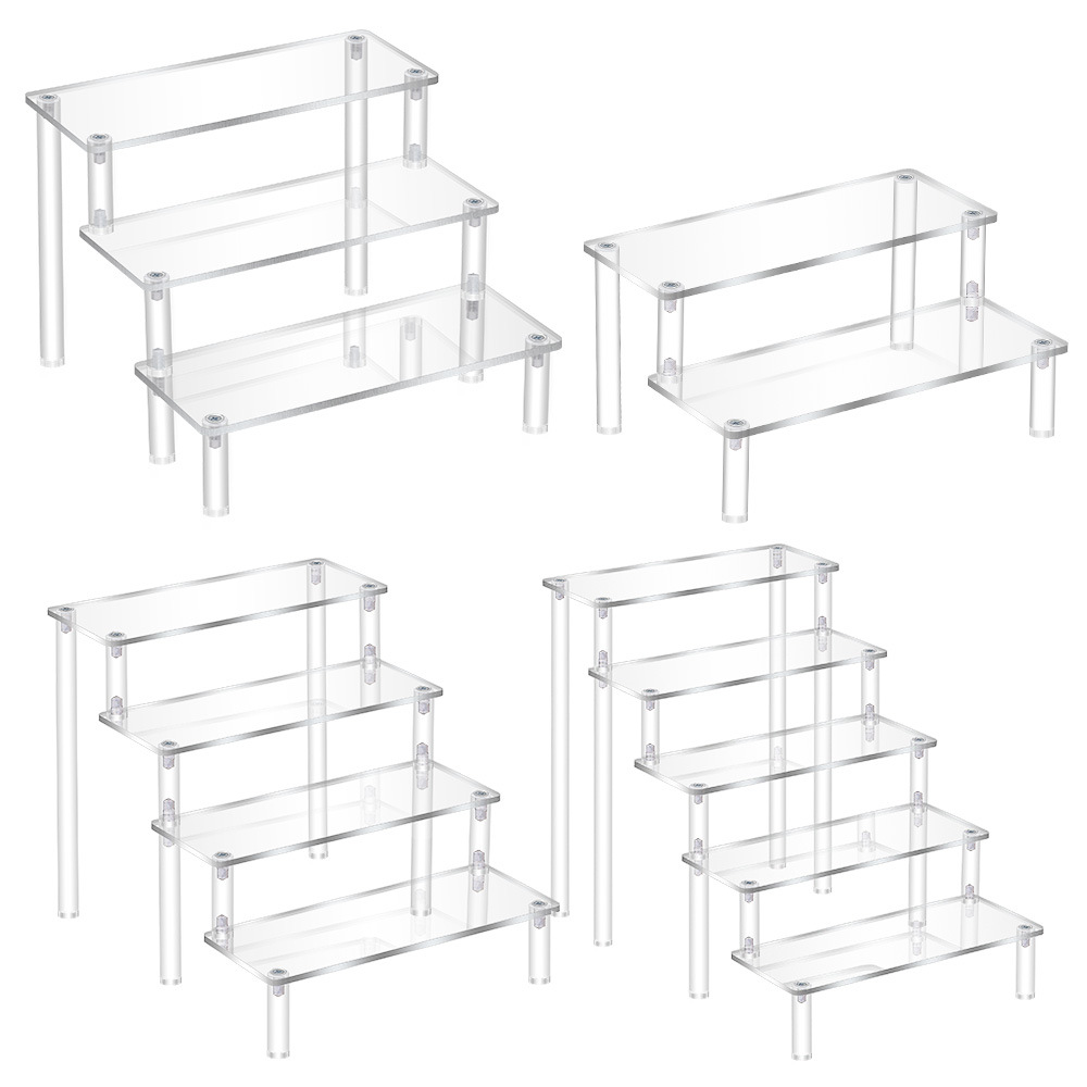 Pop Display Shelf - Acrylic Riser,Clear Display Risers Stand Perfume