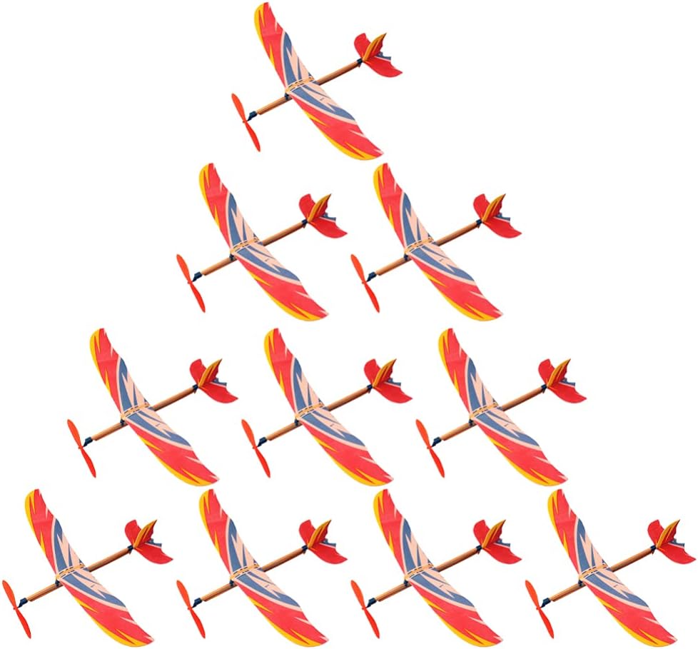 Model Airplane Plastic - 5/10Pcs Rubber Band Powered Airplane Model
