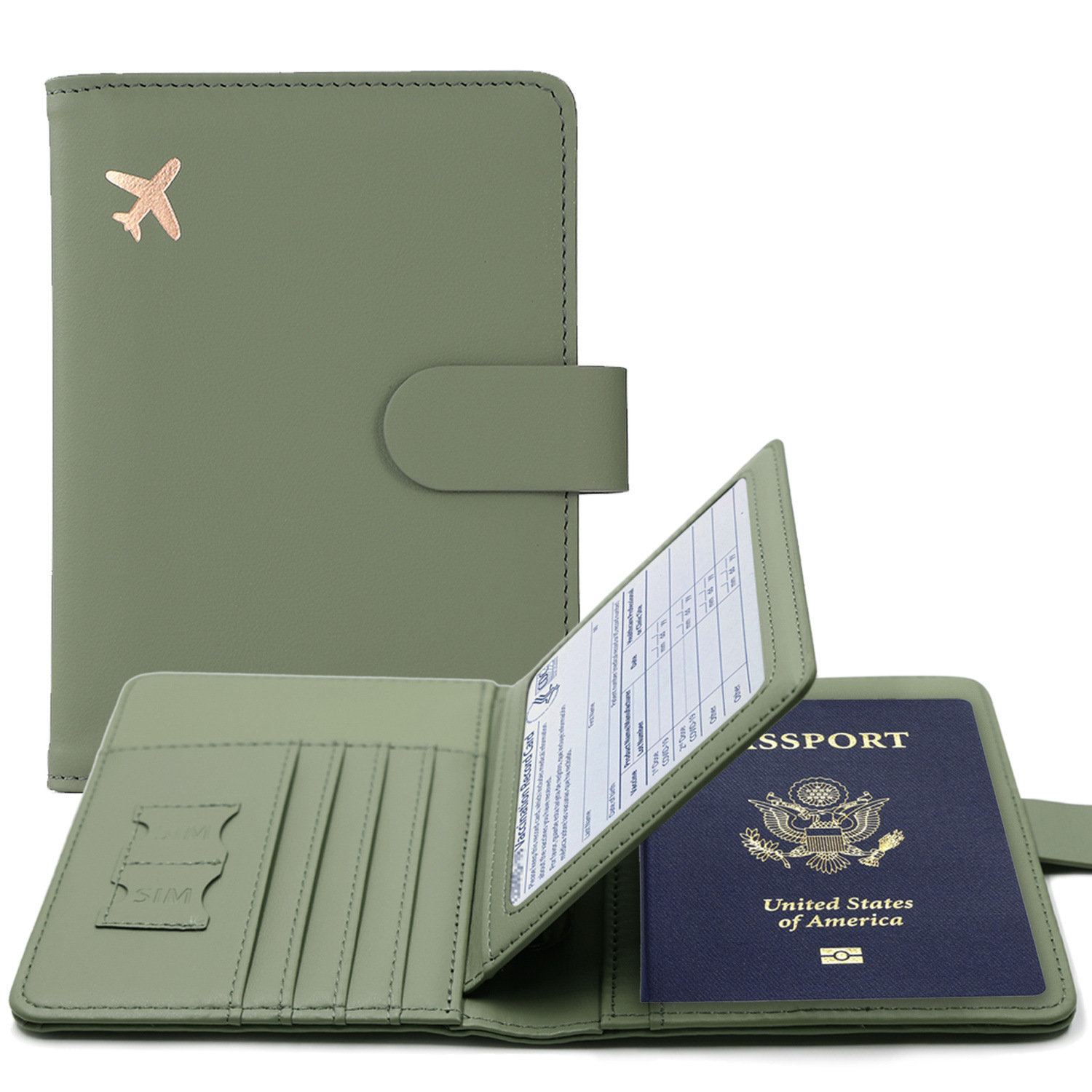 Card Top Loader - RFID Passport Cover Case Passport Holder