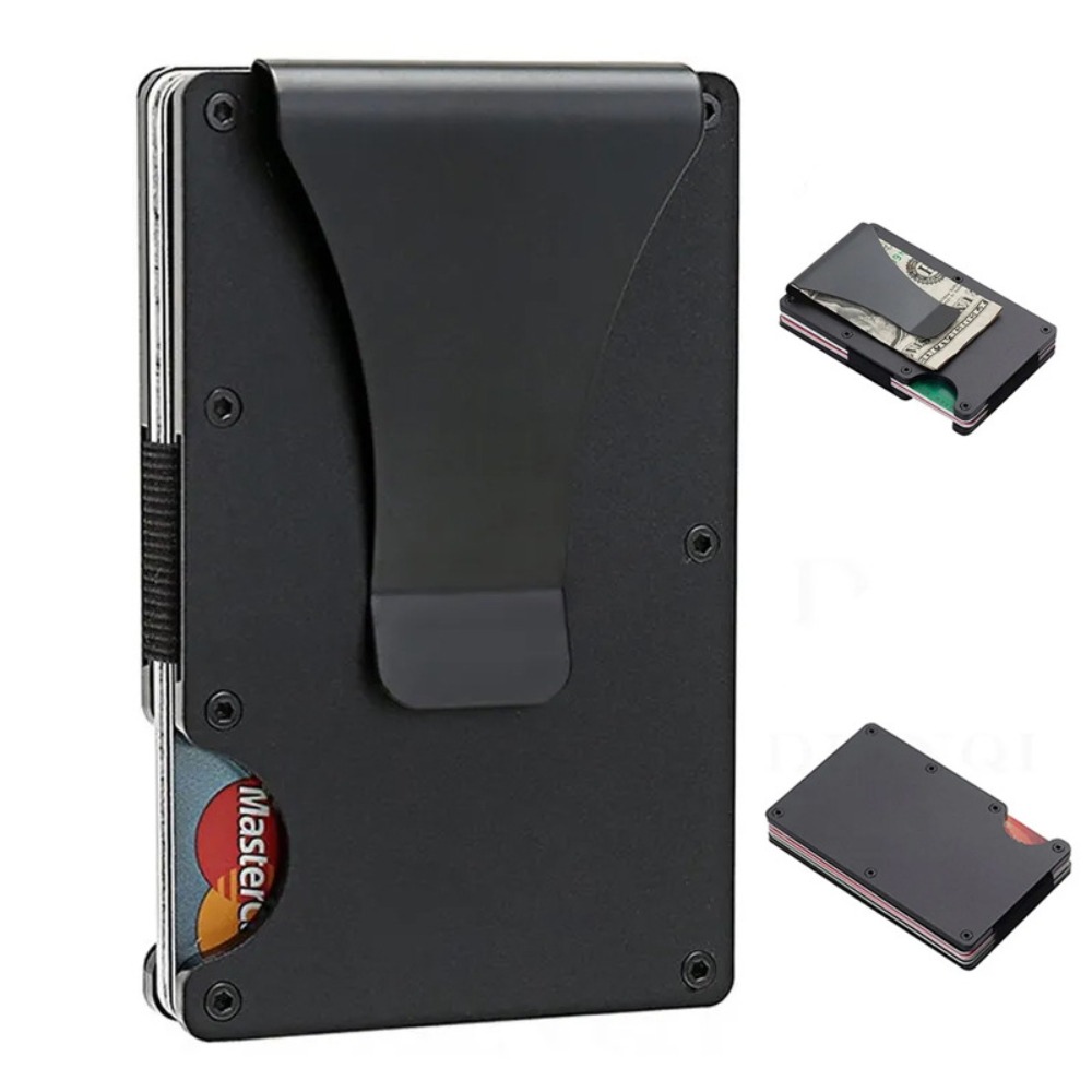 Card Top Loader - Aluminum Alloy Rfid Blocking Card Holder