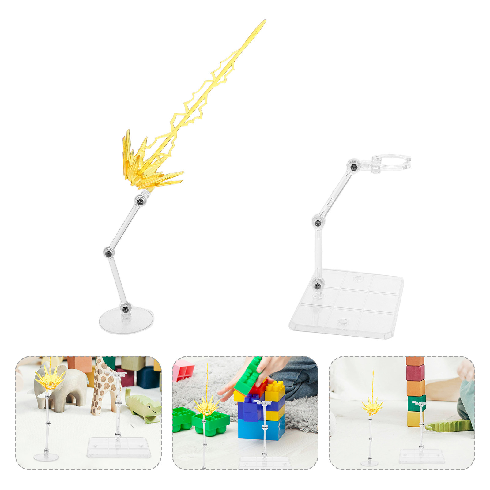 Action Figure Stand - 2Pcs Effect Action Figure Stand Base