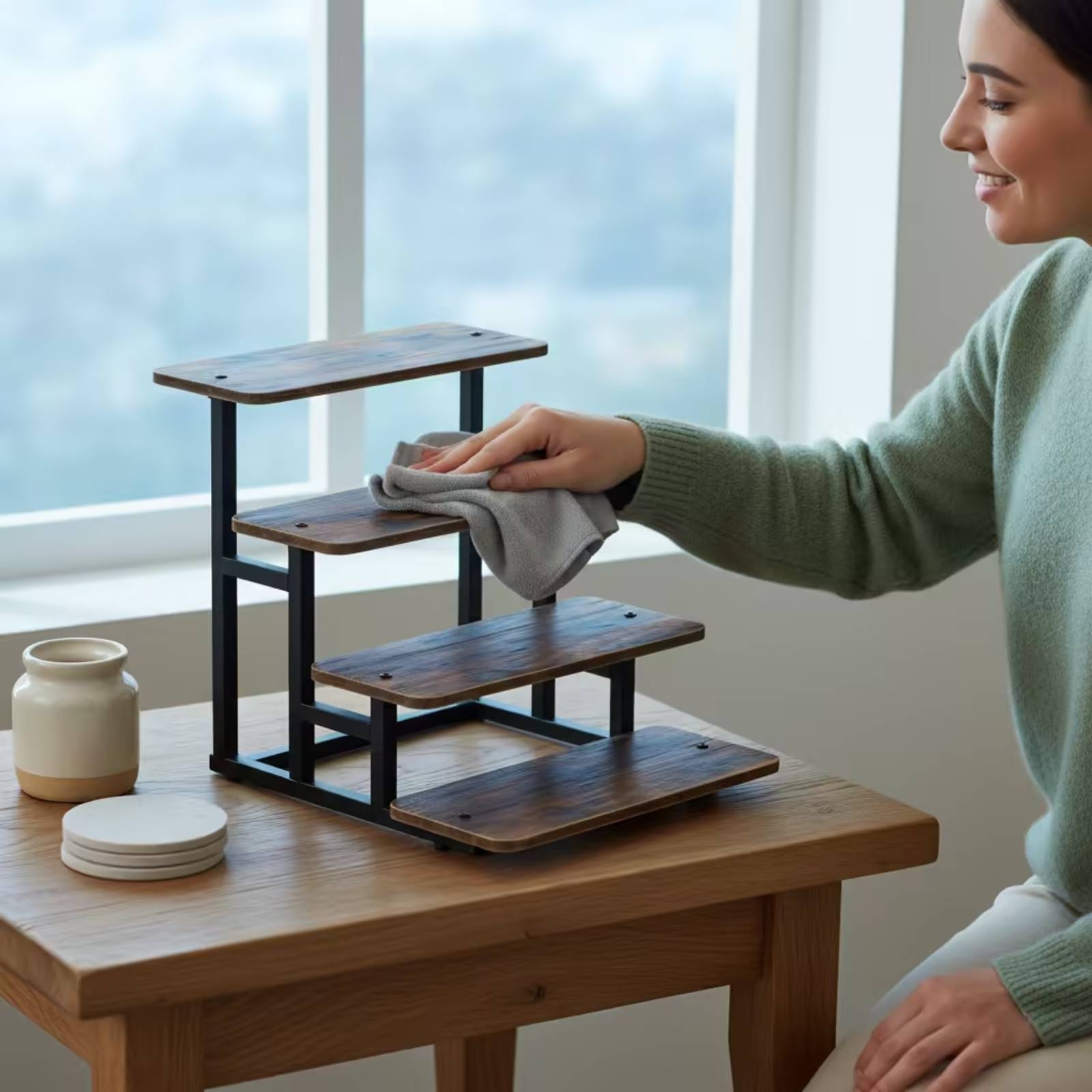 4-Tier Display Stand Tabletop  - Display Risers Set review and price