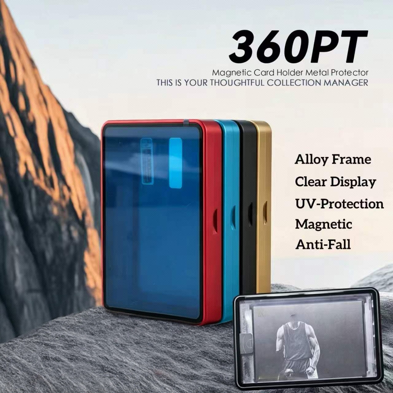Aluminum Alloy Magnetic Card D - Graded Card Display review and price