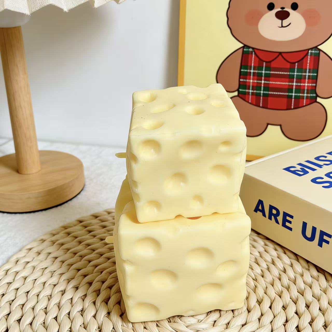 *-*Jumbo Cheese Cube Stress Ba - Fidget Cube Original review and price