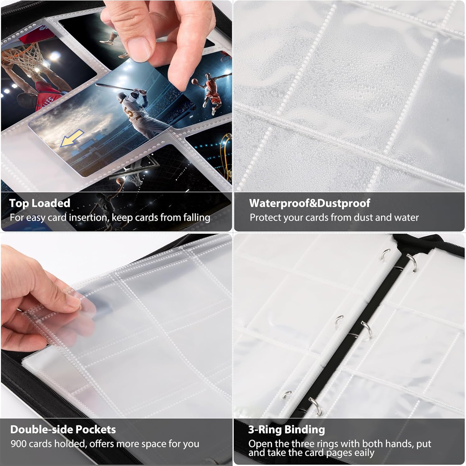 3 Ring Trading Card Binder, 90 - Trading Card Binder review and price