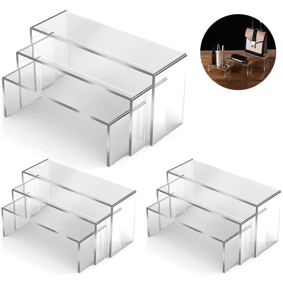 3/6/9/12Pc Clear Acrylic Displ - Display Risers Set review and price
