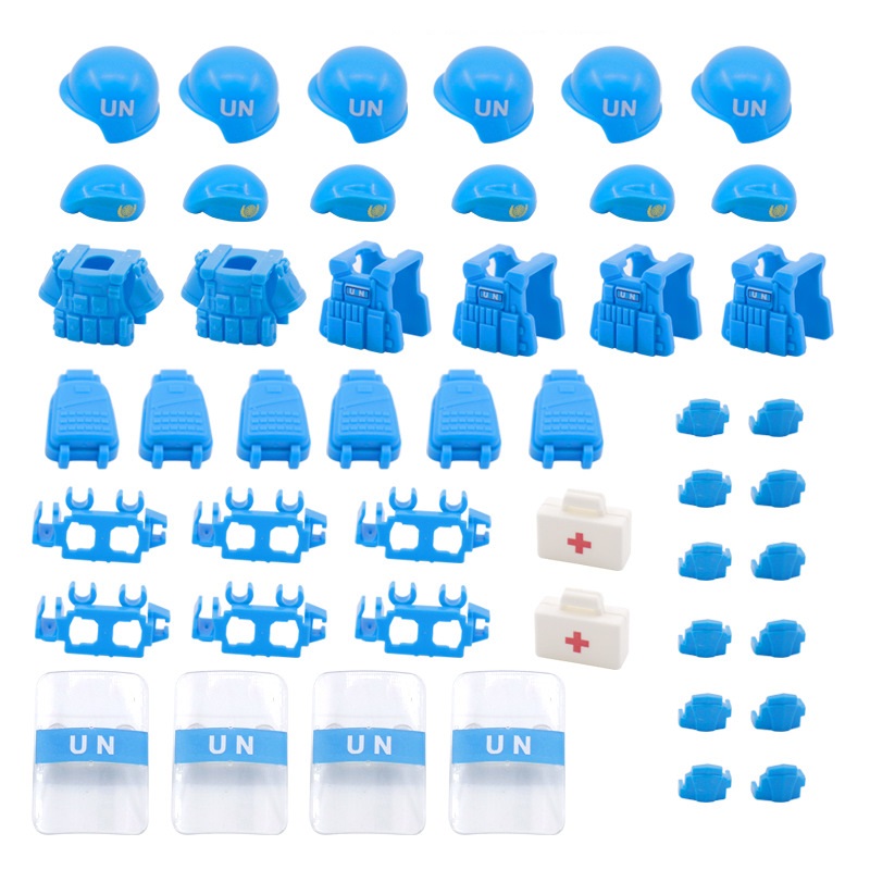 UN peacekeeping Forc Beret Bul - Lego Minifigure Holder review and price