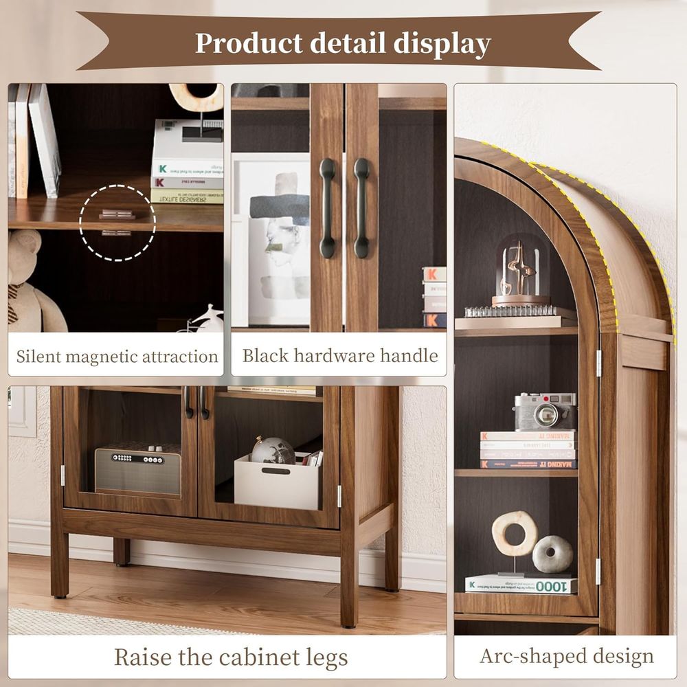 70.9 Tall Walnut Acrylic Glass - Display Case Acrylic review and price