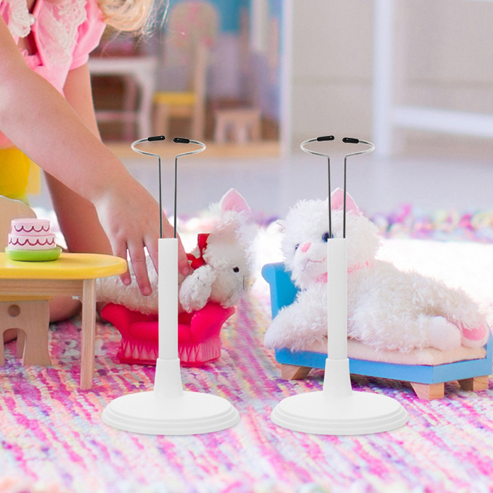 3Pcs White Plastic Adjustable  - Action Figure Stand review and price