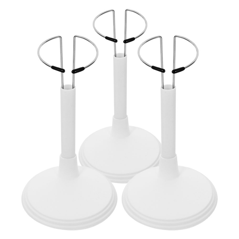 3Pcs White Plastic Adjustable  - Action Figure Stand review and price