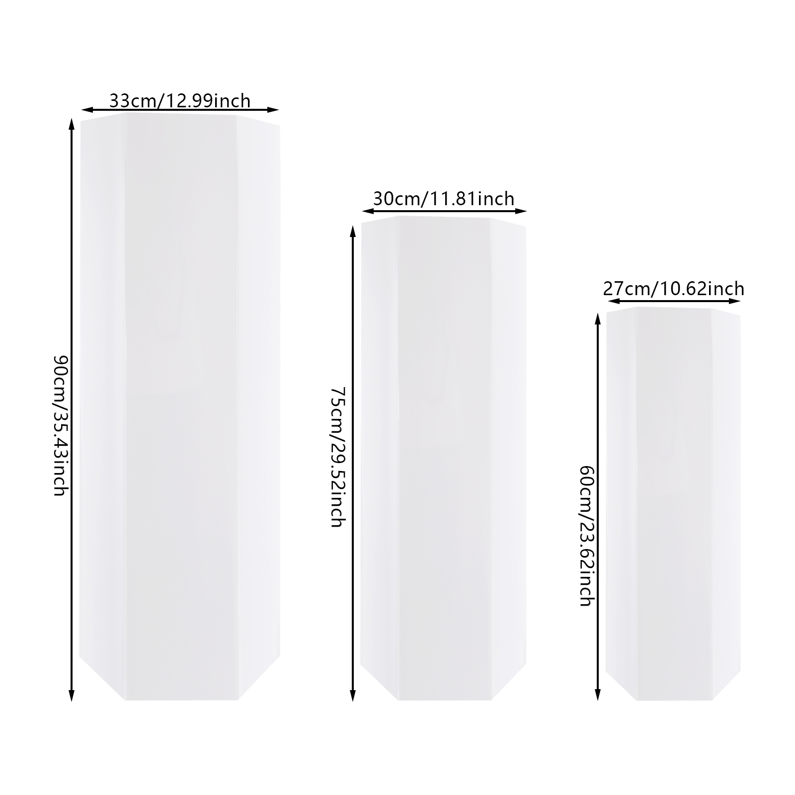 White Acrylic 3PCS Display Ris - Display Risers Set review and price