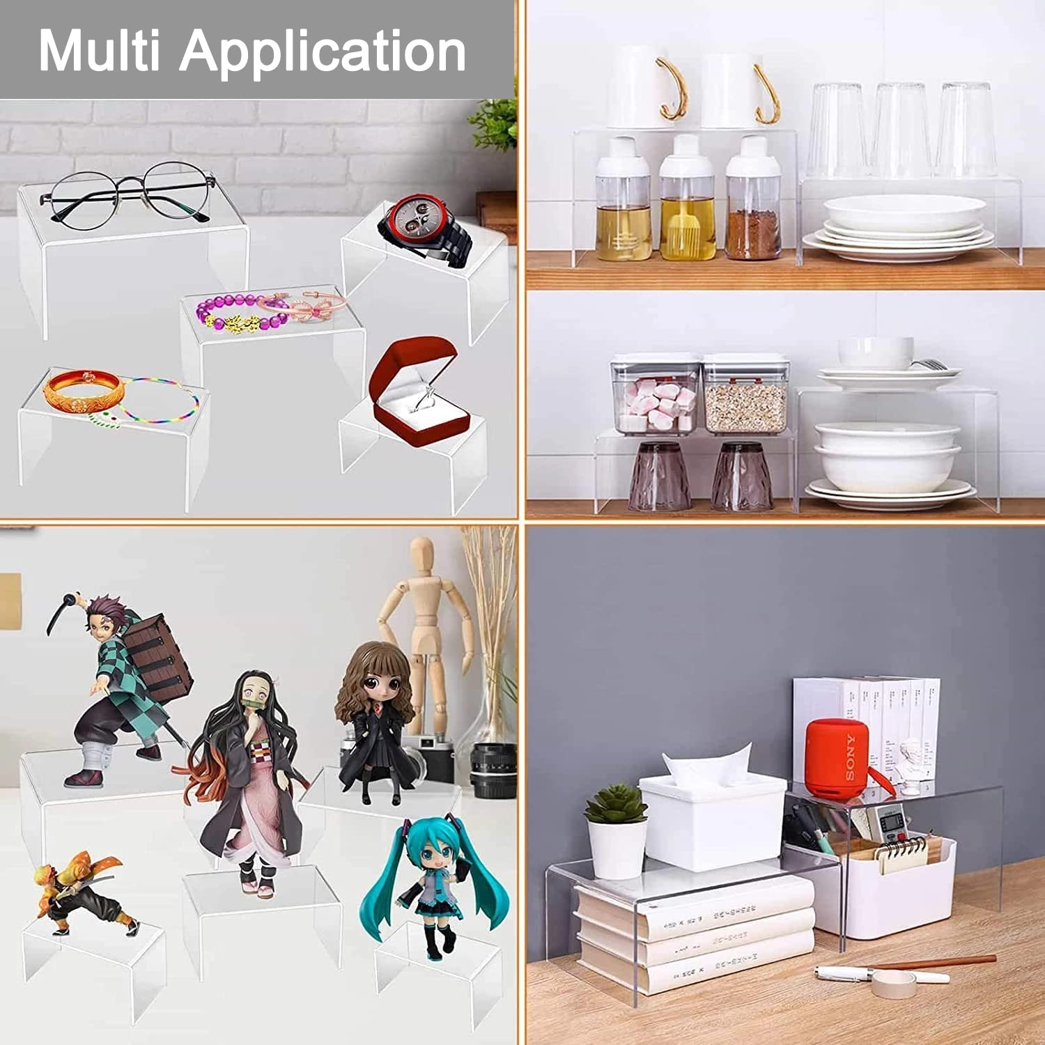U Shape Acrylic Display Risers - Pop Display Shelf review and price