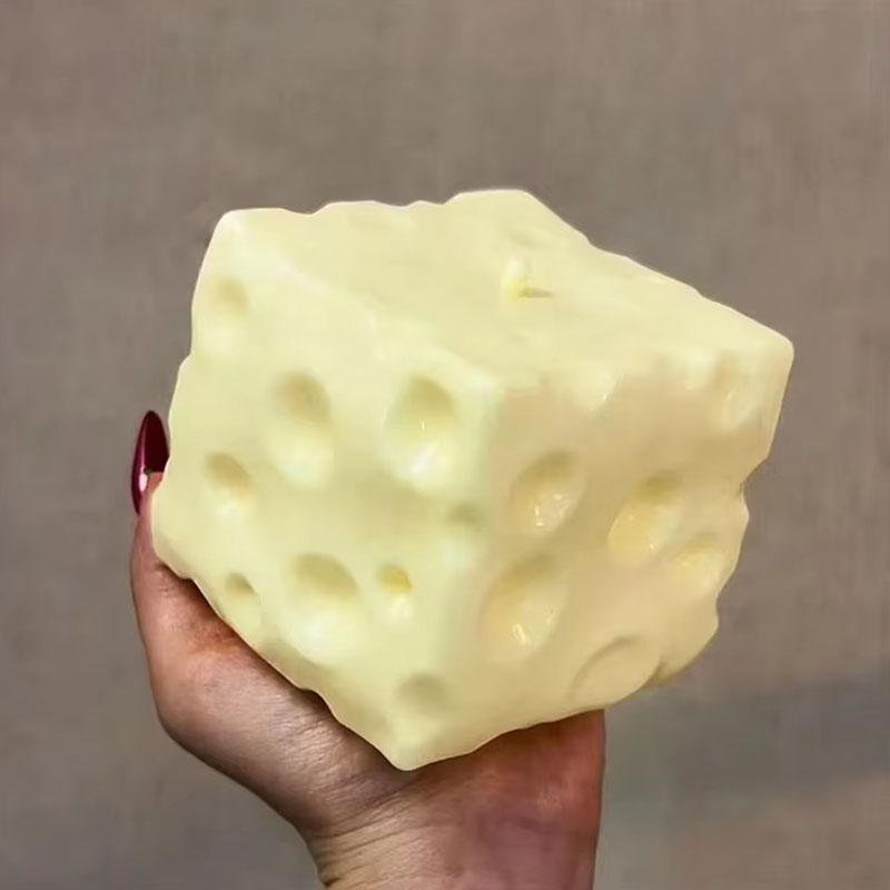◑Jumbo Cheese Cube Stress Ball - Fidget Cube Original review and price