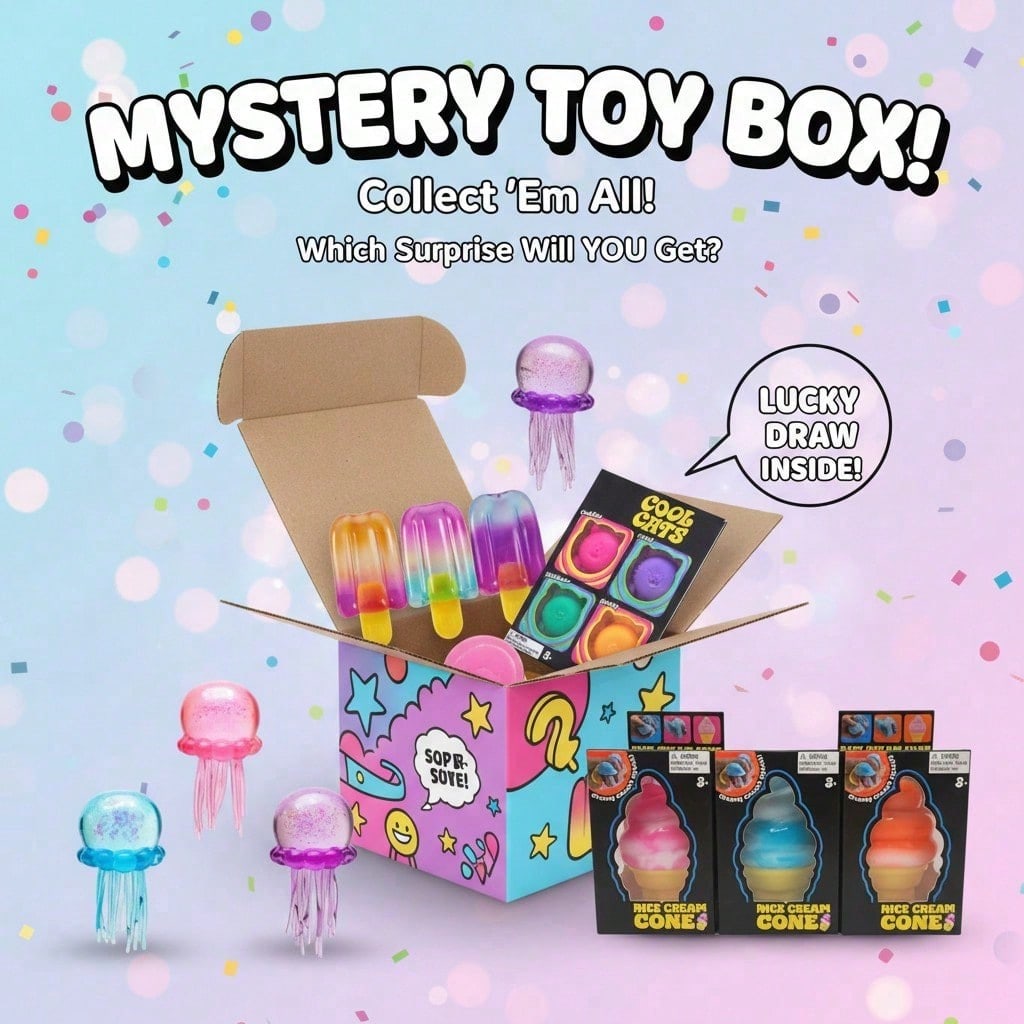 100+ Pieces Assorted Squishy F - Mystery Box Blind Bag review and price
