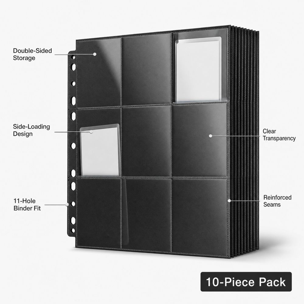 10Pcs 9-Pocket A4 Trading Card - Trading Card Binder review and price