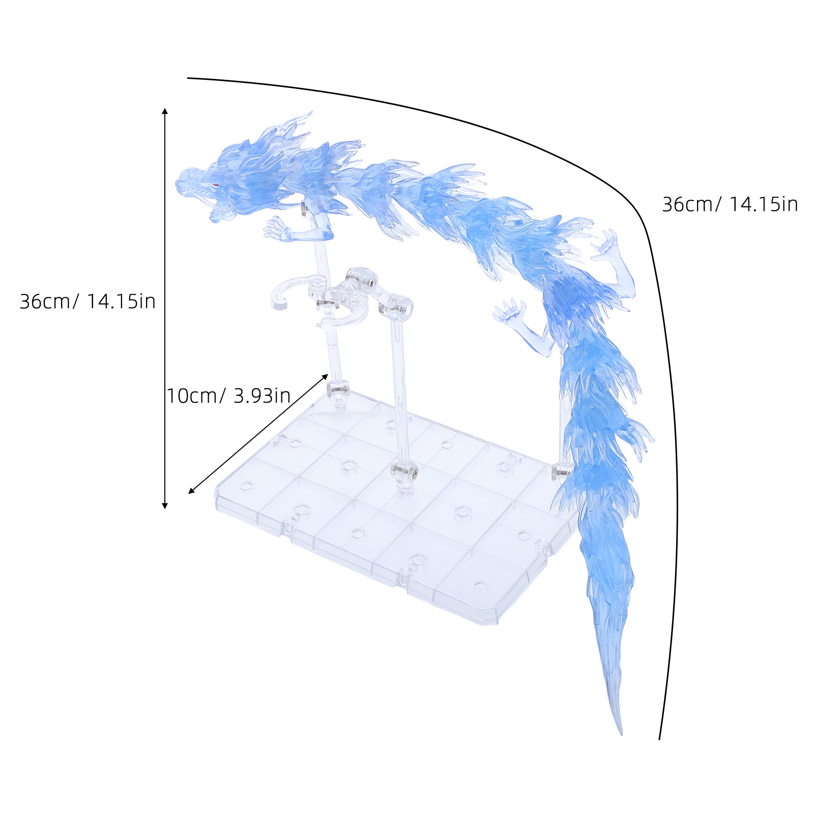 1Set Plastic Dragon Effect Par - Action Figure Stand review and price