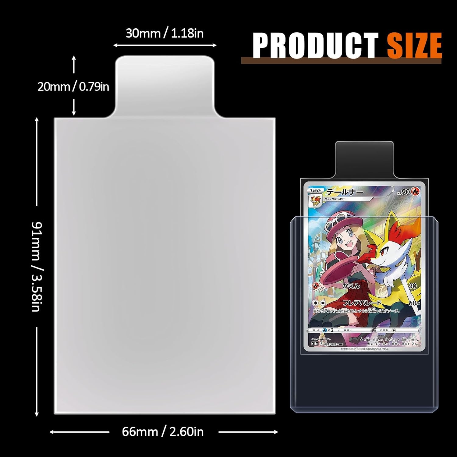 100-500Pcs Transparent Raised  - Card Penny Sleeve review and price