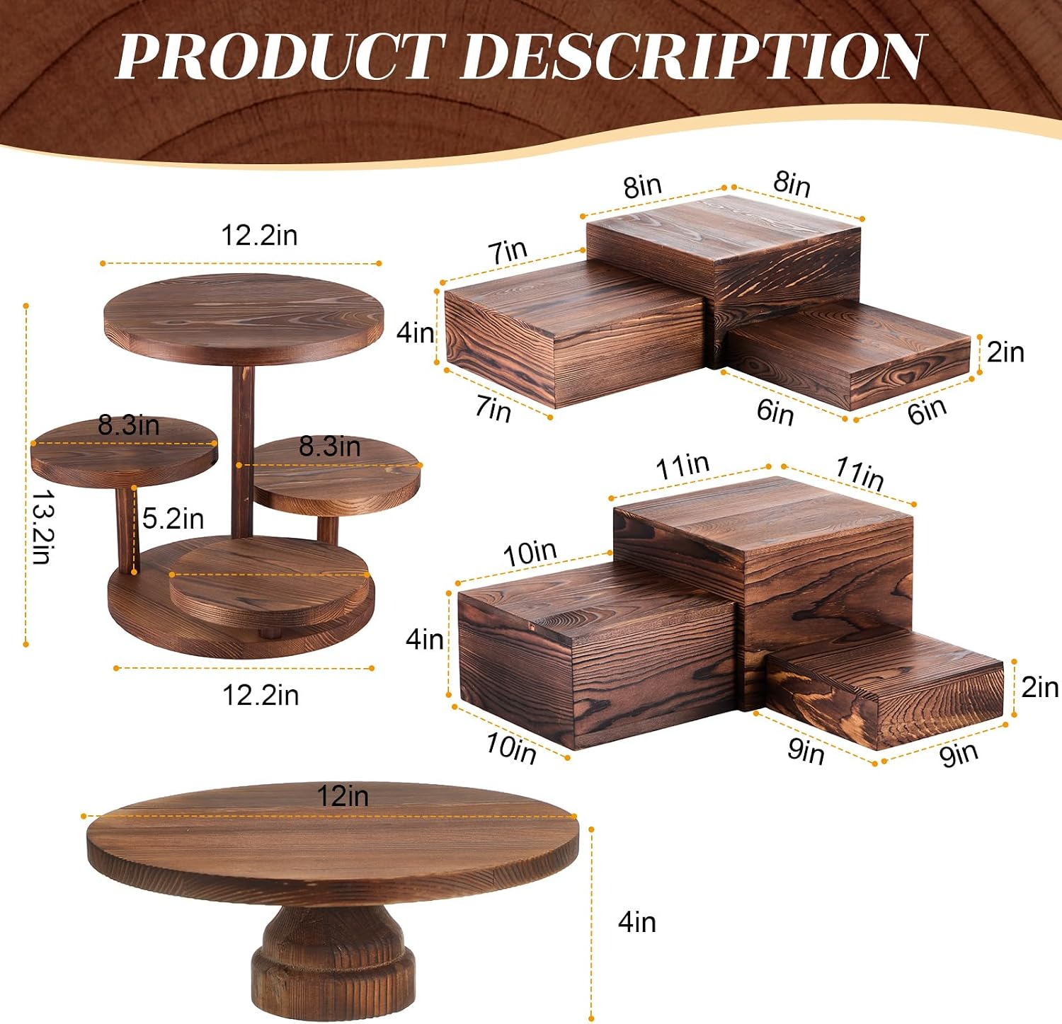 4 Tier Round Cupcake Tower Sta - Display Risers Set review and price