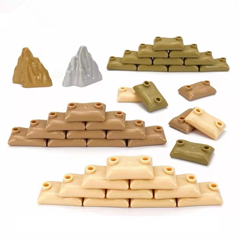 50PCS MOC Military Sandbag Bui - Lego Minifigure Holder review and price