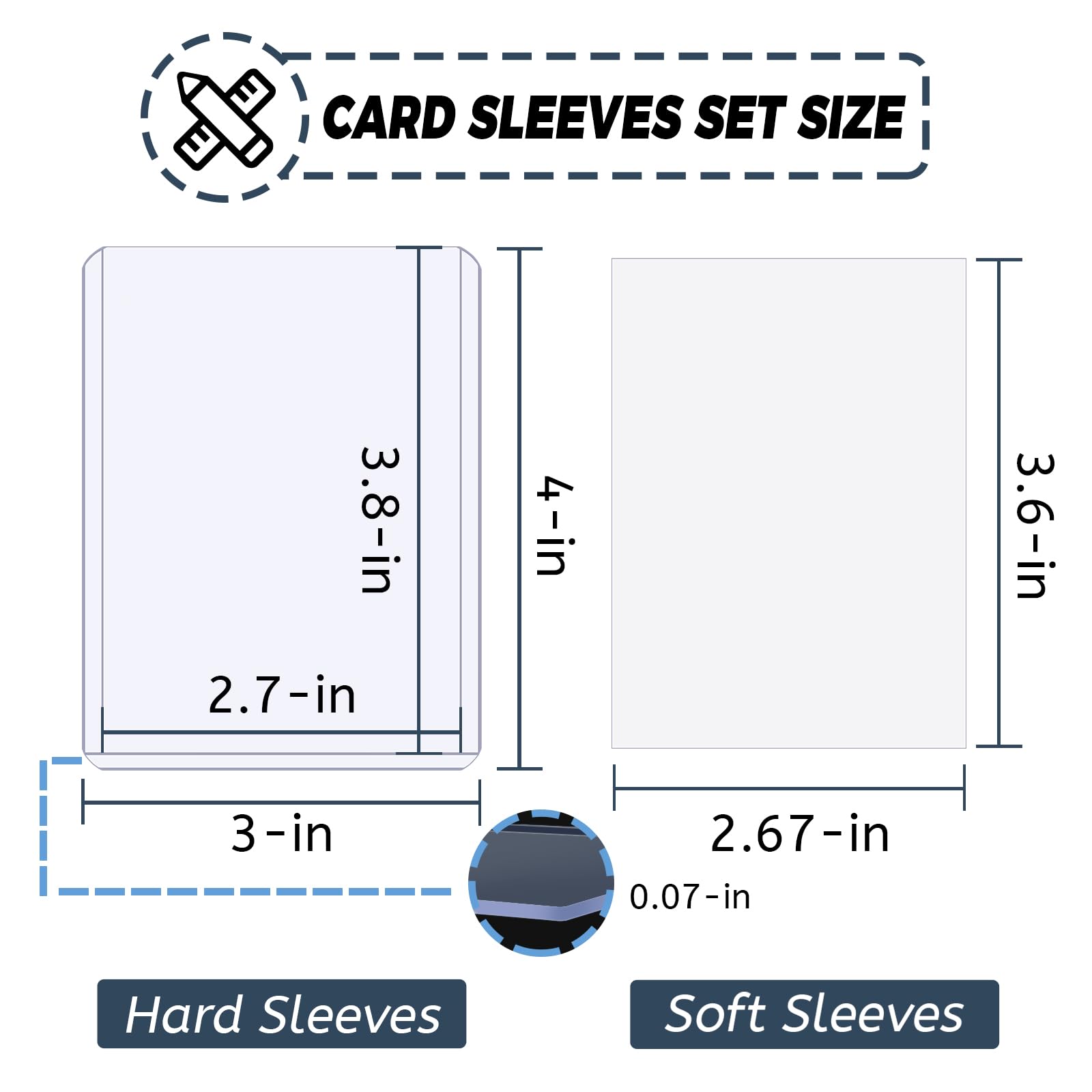 100-600pcs Card Sleeves Hard S - Card Penny Sleeve review and price