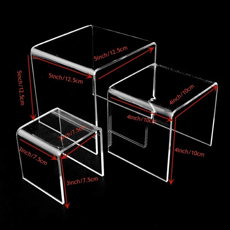 6pcs/Set Acrylic Display Stand - Display Risers Set review and price