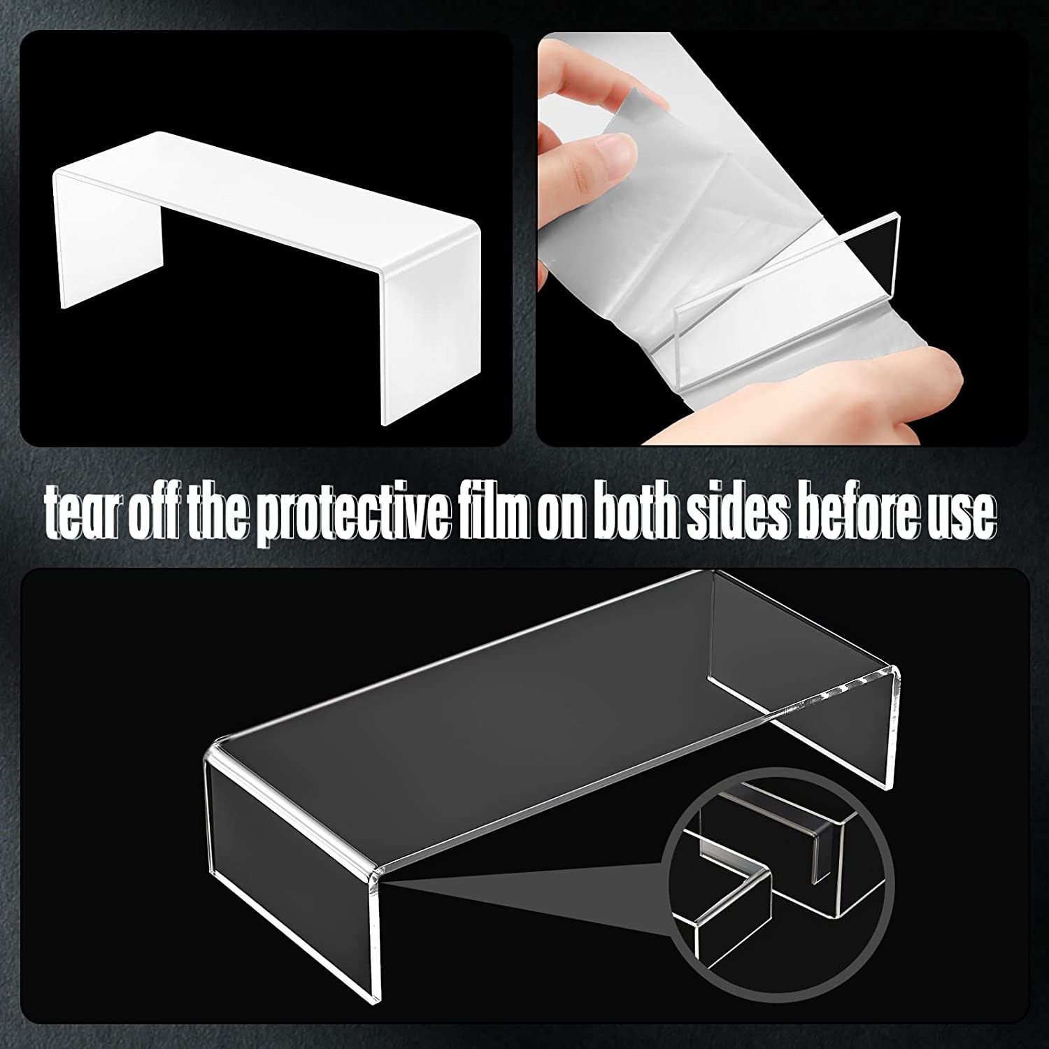 Clear Rectangular Acrylic Disp - Pop Display Shelf review and price