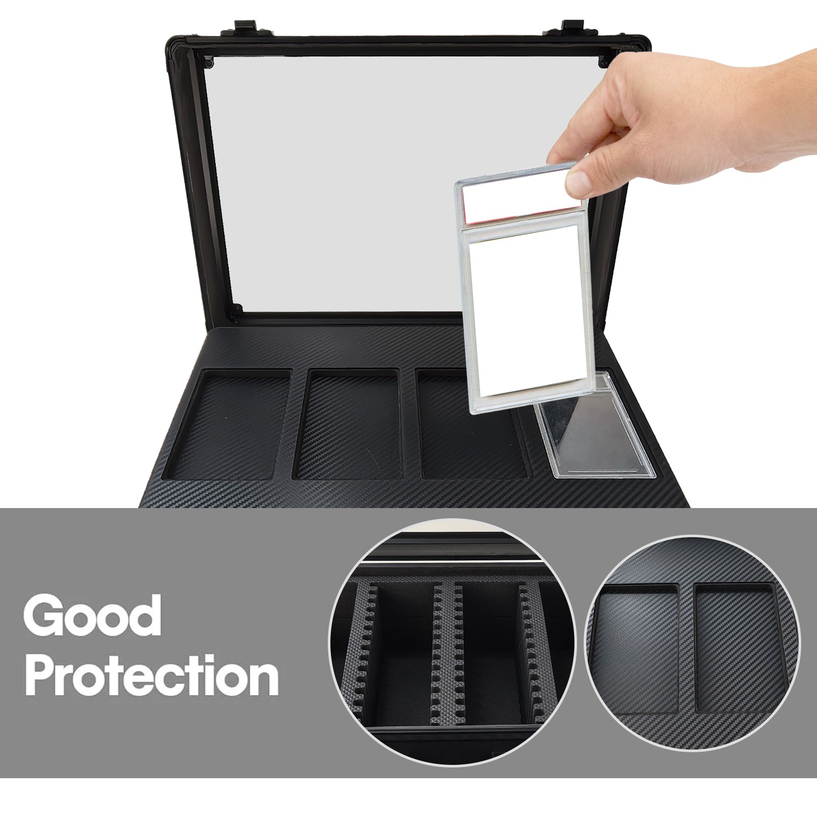 4-Row Graded Card Storage Box  - Graded Card Display review and price