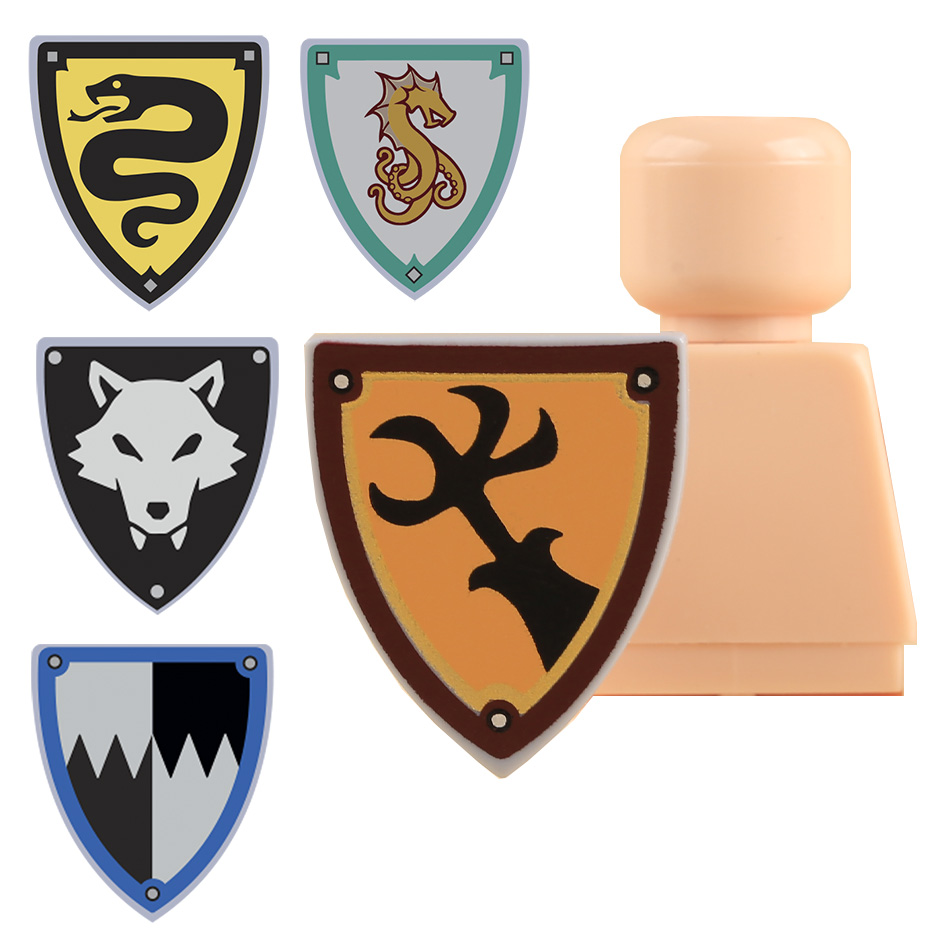 MOC Medieval Knights Black Wol - Lego Minifigure Holder review and price