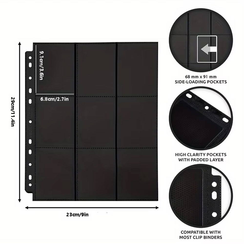 10Pack Black 9-Pocket A4 Tradi - Trading Card Binder review and price