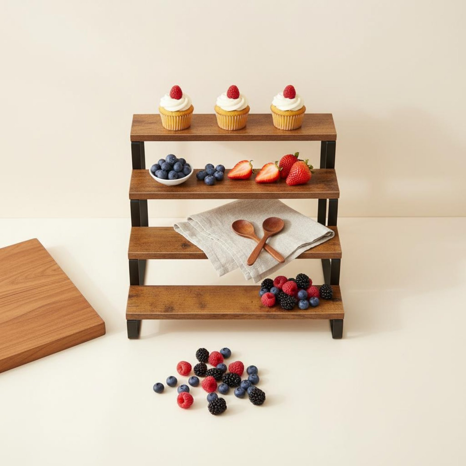 4 Tier Display Riser Space Sav - Display Risers Set review and price
